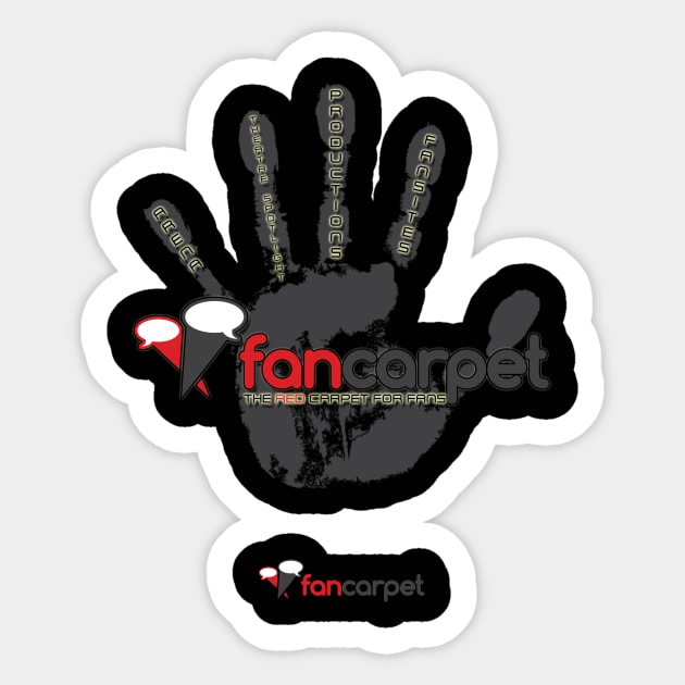 Welcome to the 5th Wave: Hand Print Sticker by The Fan Carpet Network